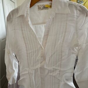 White Button-Up Blouse